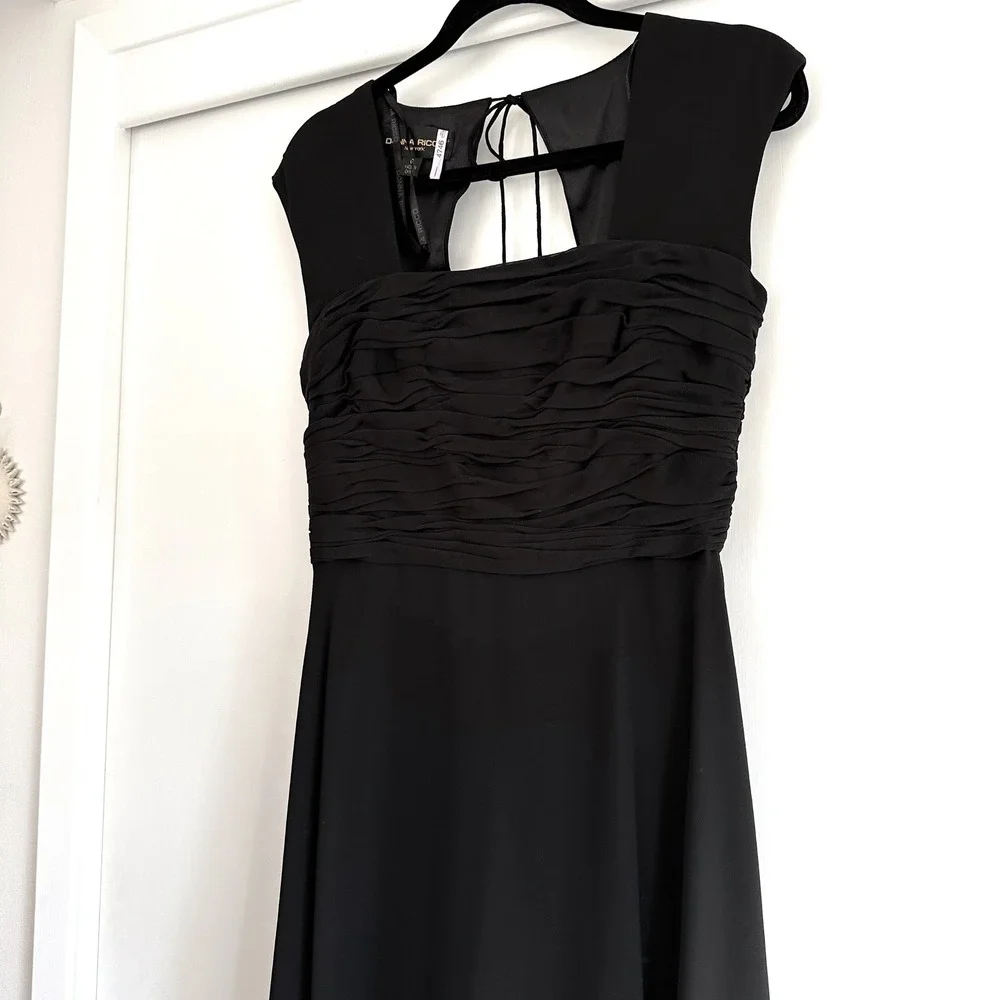 Donna Ricco New York Black Sheath‎ Dress, Size 6